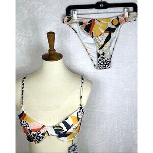 Escape To Paradise 2-Piece Bikini Swimwear Multicolor Size 12 / 14 NEW